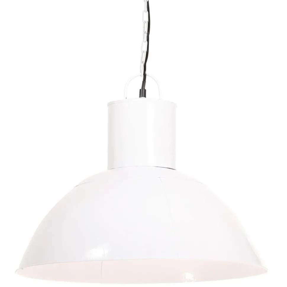 vidaXL Hanglamp rond 25 W E27 48 cm wit
