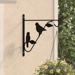 vidaXL Hangmandbeugels 4 st staal zwart