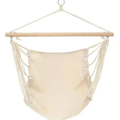vidaXL Hangstoel opvouwbaar crème