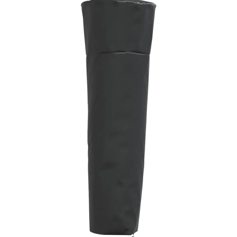 vidaXL Heaterhoes piramidevormig 86x47x241 cm 420D oxford zwart