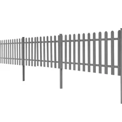 vidaXL Hek met palen 3 st 600x60 cm HKC