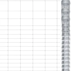 vidaXL Hek 50x1,6 m gegalvaniseerd staal zilverkleurig