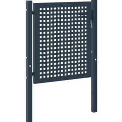 vidaXL Hekpoort Antraciet 102x75 cm Staal
