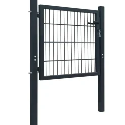 vidaXL Hekpoort staal antraciet 100x100 cm