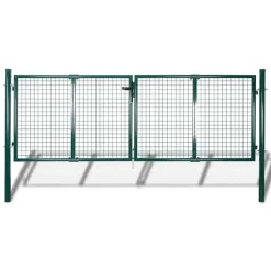 vidaXL Hekpoort staal 300x100 cm groen