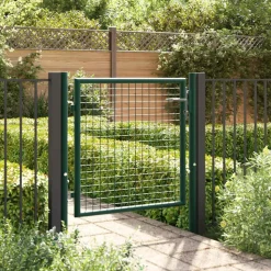 vidaXL Hekpoort staal 100x75 cm groen