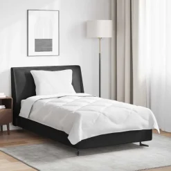 vidaXL Het Duvet voor Elk Seizoen met kussen 2 pcs Wit Microvezel