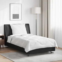 vidaXL Het Duvet voor Elk Seizoen met kussen 2 pcs Wit Microvezel