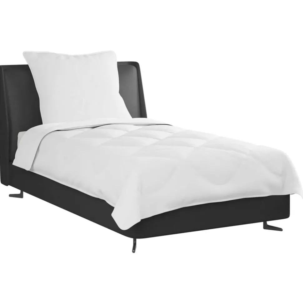 vidaXL Het Duvet voor Elk Seizoen met kussen 2 pcs Wit Microvezel