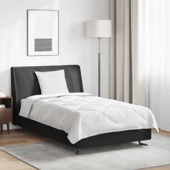 vidaXL Het Duvet voor Elk Seizoen met kussen 2 pcs Wit Microvezel