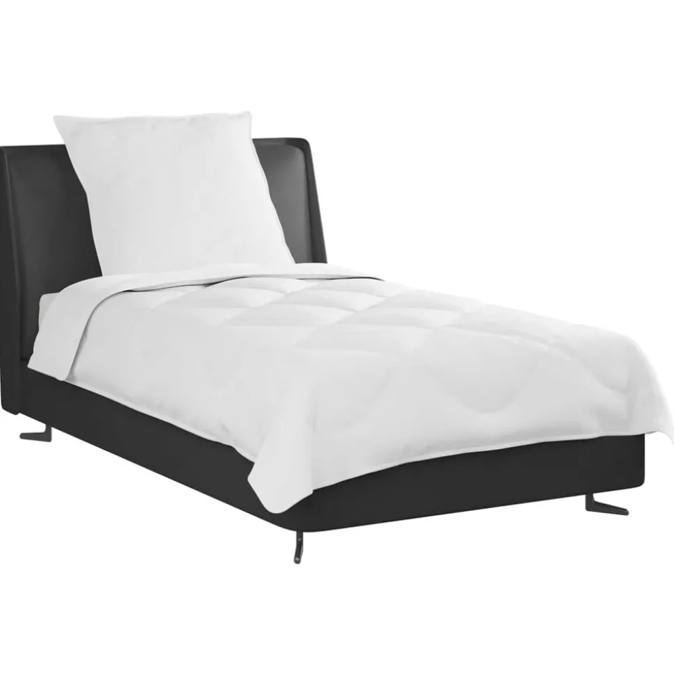 vidaXL Het Duvet voor Elk Seizoen met kussen 2 pcs Wit Microvezel