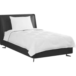 vidaXL Het Duvet voor Elk Seizoen met kussen 2 pcs Wit Microvezel