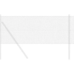 vidaXL Hexagon Hek Grijs 0,4 x 10 m PVC