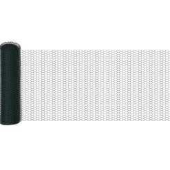 vidaXL Hexagon Hek Groen 0,4 x 10 m PVC