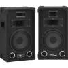 vidaXL Hifi-podiumluidsprekers 2 st passief professioneel 800 W zwart