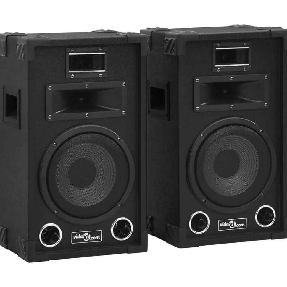 vidaXL Hifi-podiumluidsprekers 2 st passief professioneel 800 W zwart