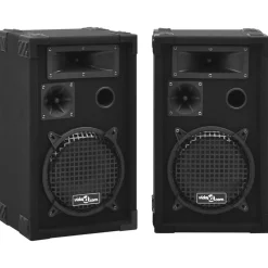 vidaXL Hifi-podiumluidsprekers 2 st passief professioneel 800 W zwart