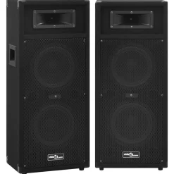 vidaXL Hifi-podiumluidsprekers 2 st passief professioneel 1000 W zwart