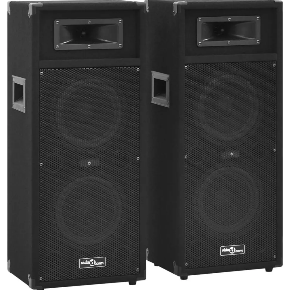 vidaXL Hifi-podiumluidsprekers 2 st passief professioneel 1000 W zwart