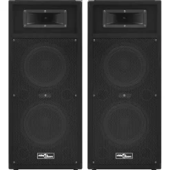 vidaXL Hifi-podiumluidsprekers 2 st passief professioneel 1000 W zwart