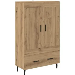 vidaXL Highboard Artisan Eiken 69,5 x 31 x 115 cm Bewerkt hout