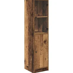 vidaXL Highboard Oud Hout 35 x 37 x 142 cm Bewerkt hout