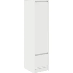 vidaXL Highboard 29,5x34x119,5 cm spaanplaat wit
