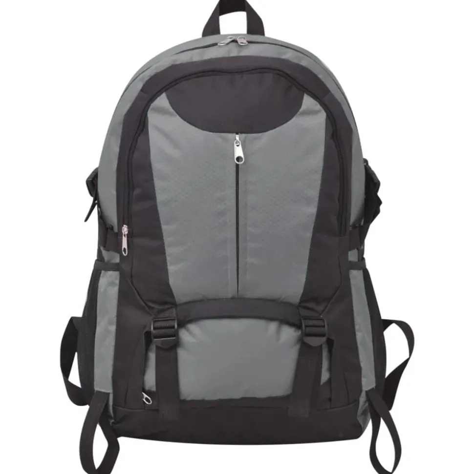 vidaXL Hikingrugzak 40 L zwart en grijs