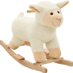 vidaXL Hobbeldier schaap 78x34x58 cm pluche wit