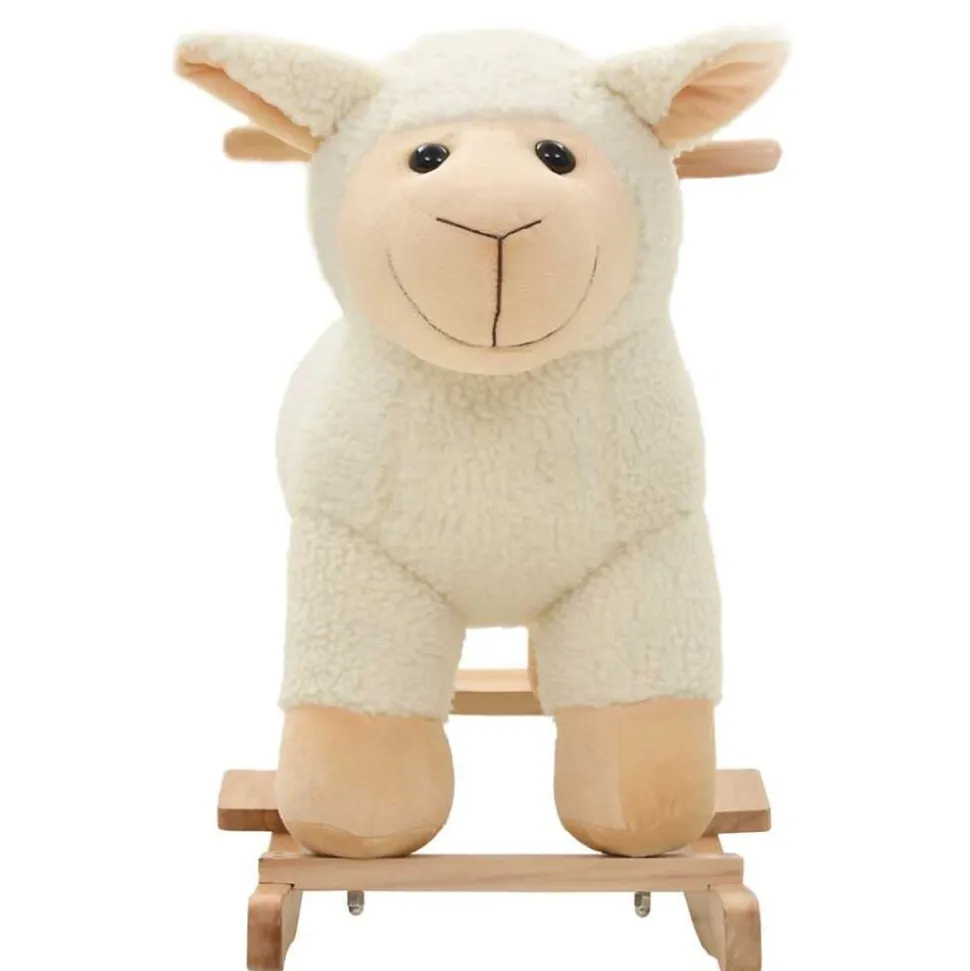 vidaXL Hobbeldier schaap 78x34x58 cm pluche wit