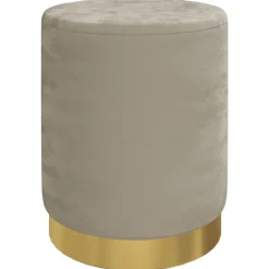 vidaXL Hocker met opbergruimte rond fluweel 31 x 37 cm donkergrijs