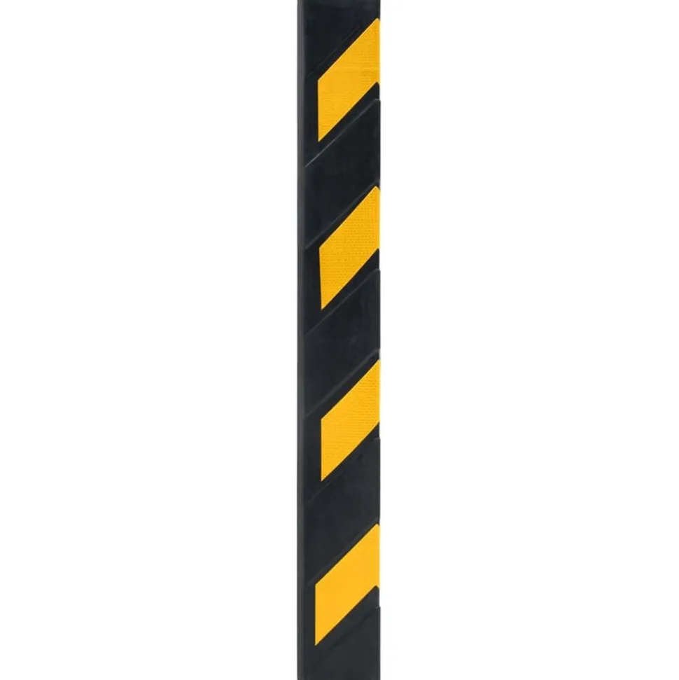 vidaXL Hoekbeschermers reflecterend 80 cm rubber 5 st