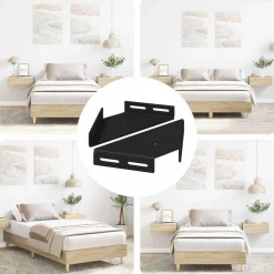 vidaXL Hoekbeugel 2 pcs Zwart 138,5 x 50,5 x 16 mm IJzer
