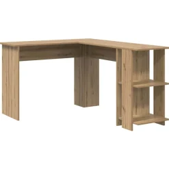 vidaXL Hoekbureau Artisan Eiken 140 x 113,5 x 75 cm Bewerkt hout