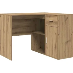 vidaXL Hoekbureau met lade Artisan Eiken 102 x 88 x 75 cm