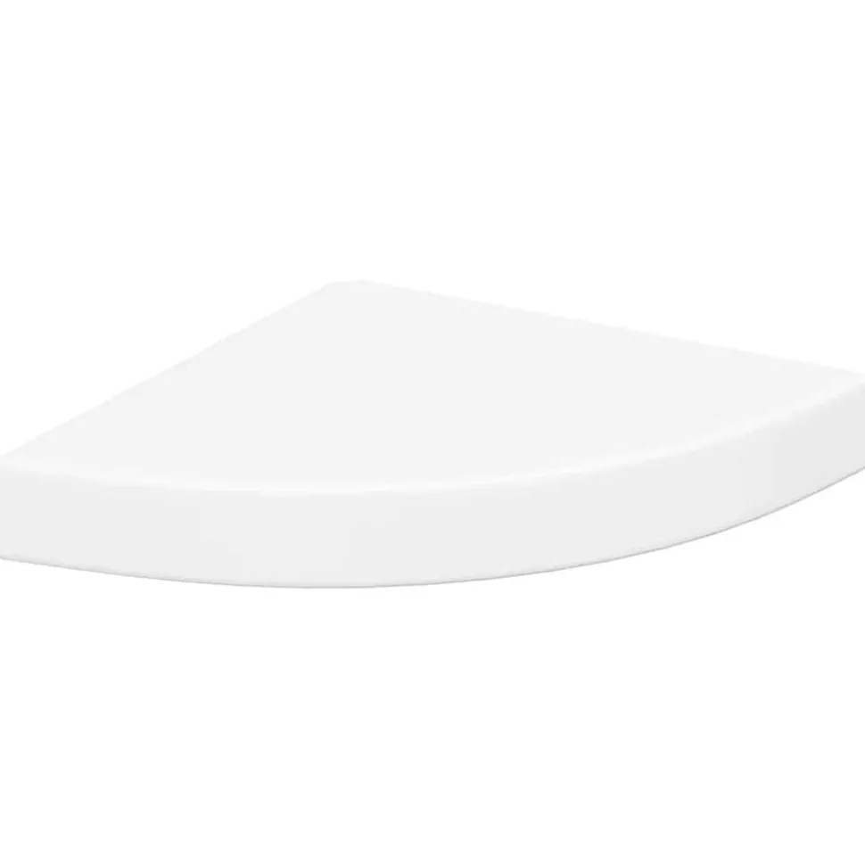 vidaXL Hoekschap zwevend 25x25x3,8 cm MDF wit