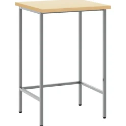 vidaXL Hoektafel Grijs 55 x 55 x 85 cm Staal en Geg engineered Hout