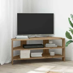 vidaXL HoekTVKast Artisan Eiken 102x40,5x45cm Bewerkt hout