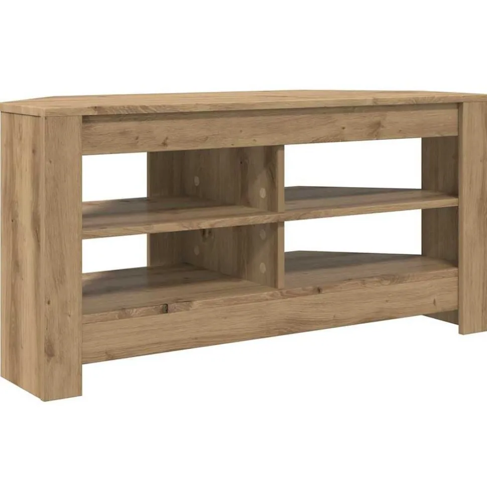 vidaXL HoekTVKast Artisan Eiken 102 x 40,5 x 45 cm Bewerkt hout