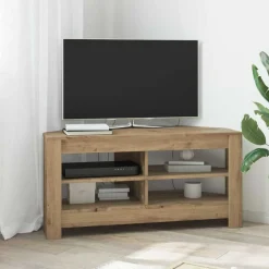 vidaXL HoekTVKast Artisan Eiken 102 x 40,5 x 45 cm Bewerkt hout