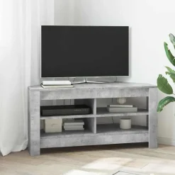 vidaXL HoekTVKast Beton Grijs 102 x 40,5 x 45 cm Bewerkt hout