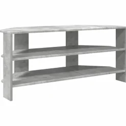vidaXL HoekTVKast Beton Grijs 102x40,5x45cm Bewerkt hout