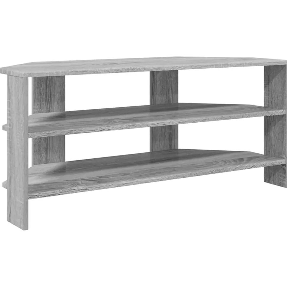 vidaXL HoekTVKast Grijs Sonoma 102x40,5x45cm Bewerkt hout