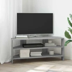 vidaXL HoekTVKast Grijs Sonoma 102x40,5x45cm Bewerkt hout