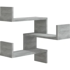 vidaXL Hoekwandschap 40x40x50 cm bewerkt hout grijs sonoma eikenkleur