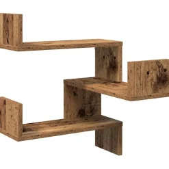 vidaXL Hoekwandschap 40x40x49,5 cm bewerkt hout out houtkleurig