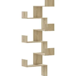 vidaXL Hoekwandschap 45x45x147 cm bewerkt hout sonoma eikenkleurig