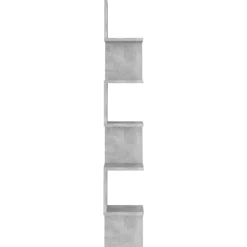 vidaXL Hoekwandschap 20x20x127,5 cm bewerkt hout betongrijs