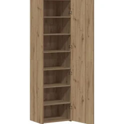 vidaXL Hoge kast 2 pcs Artisan Eiken 50 x 42,5 x 185 cm