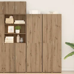 vidaXL Hoge kast 2 pcs Artisan Eiken 50 x 42,5 x 185 cm